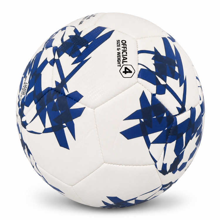 Positive Kick BELIEVE V.1 affirmation football shown from an angled view