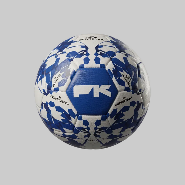 Positive Kick BELIEVE V.1 blue affirmation football for kids